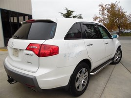 2008 Acura MDX White 3.7L AT 4WD #A22638
